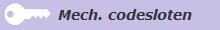 Mechanische codesloten